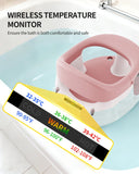 Baby Bath Seat for Babies 6 Months & Up, Bath Seats for Babies Sitting Up, 3 Baby Bath Toys, Open Design, Non-Slip, Compact Toddler Bath Seat.