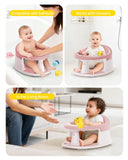 Baby Bath Seat for Babies 6 Months & Up, Bath Seats for Babies Sitting Up, 3 Baby Bath Toys, Open Design, Non-Slip, Compact Toddler Bath Seat.