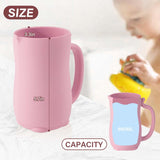 Baby Bath Rinse Cup - Children's Shampoo and Body Wash Rinse Cup with Easy Grip Handle for Rinsing Baby Shampoo and Soap - Food Grade Silicone - Penguin (Blue)