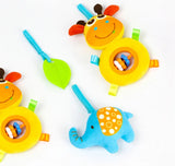 Versatile Infant Activity Center: Baby Car Seat Mirror with Hanging Toys for Safe, Stimulating Travel and Play