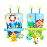 Versatile Infant Activity Center: Baby Car Seat Mirror with Hanging Toys for Safe, Stimulating Travel and Play