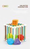 Vibrant Shape Sorting Game: Montessori-Inspired Educational Toy for Babies, Fostering Learning and Development from Birth to 12 Months