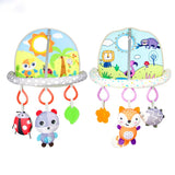 Versatile Infant Activity Center: Baby Car Seat Mirror with Hanging Toys for Safe, Stimulating Travel and Play