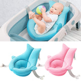 Baby Shower Bath Tub Pad Non-Slip Bathtub Seat Support Mat Newborn Safety Security Bath Support Cushion Foldable Soft Pillow