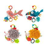 Versatile Infant Activity Center: Baby Car Seat Mirror with Hanging Toys for Safe, Stimulating Travel and Play