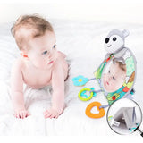 Versatile Infant Activity Center: Baby Car Seat Mirror with Hanging Toys for Safe, Stimulating Travel and Play