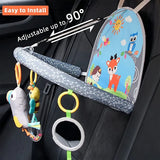 Versatile Infant Activity Center: Baby Car Seat Mirror with Hanging Toys for Safe, Stimulating Travel and Play