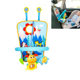 Versatile Infant Activity Center: Baby Car Seat Mirror with Hanging Toys for Safe, Stimulating Travel and Play