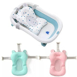 Portable infant Bath Cushion Newborn baby Bath Anti-Slip Cushion Seat Floating Bather Bathtub Pad Shower Support Mat Security