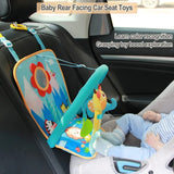 Versatile Infant Activity Center: Baby Car Seat Mirror with Hanging Toys for Safe, Stimulating Travel and Play