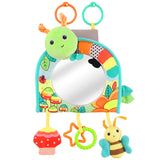 Versatile Infant Activity Center: Baby Car Seat Mirror with Hanging Toys for Safe, Stimulating Travel and Play