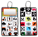 Versatile Infant Activity Center: Baby Car Seat Mirror with Hanging Toys for Safe, Stimulating Travel and Play
