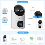 SmartGuard 10X Zoom: Dual Lens Auto-Tracking WiFi CCTV Camera for Color Night Vision: The Ultimate Home Baby Monitor & Video Surveillance Solution