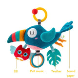 Versatile Infant Activity Center: Baby Car Seat Mirror with Hanging Toys for Safe, Stimulating Travel and Play