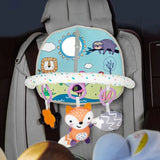 Versatile Infant Activity Center: Baby Car Seat Mirror with Hanging Toys for Safe, Stimulating Travel and Play