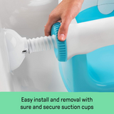 Summer Infant My Bath Seat for Sit-Up Baby Bathing, Sure & Secure Suction Cups, Backrest for Assisted Sitting, Easy Setup & Storage, Gray