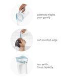 Skip Hop Baby Bath Rinse Cup MOBY Tear-Free Waterfall Rinser Blue Age 0+