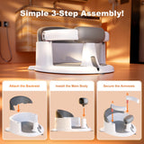 Baby Bath Seat for Babies: Non-Slip Infant Bathtub Chair with Suction Cups, Safe & Comfortable Baby Bath Support, Ideal for Sitting Up, Easy to Clean, Stable Design, Grey (6-24 Months)