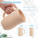 Baby Bath Rinse Cup - Children's Shampoo and Body Wash Rinse Cup with Easy Grip Handle for Rinsing Baby Shampoo and Soap - Food Grade Silicone - Penguin (Blue)