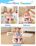 Baby Bath Seat with One-Touch Armrest & 3 Suction Cups, 6 Months+ – photo 12