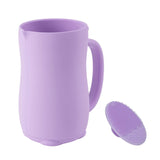 Baby Bath Rinse Cup - Children's Shampoo and Body Wash Rinse Cup with Easy Grip Handle for Rinsing Baby Shampoo and Soap - Food Grade Silicone - Penguin (Blue)