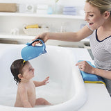 Skip Hop Moby Bath Rinse Cup: Tear-free Waterfall Rinser, Blue Baby Bath Rinser Cup