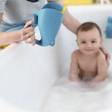 Skip Hop Moby Bath Rinse Cup: Tear-free Waterfall Rinser, Blue Baby Bath Rinser Cup