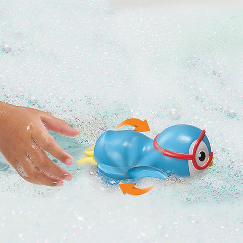 Swimming Penguin Blue/Pink Baby Swimming Bath Toy Wind Up Kids