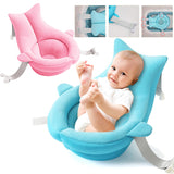 Baby Shower Bath Tub Pad Non-Slip Bathtub Seat Support Mat Newborn Safety Security Bath Support Cushion Foldable Soft Pillow